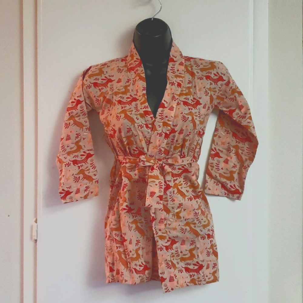 100% Organic Cotton "The Indian Bazaar" kids robe